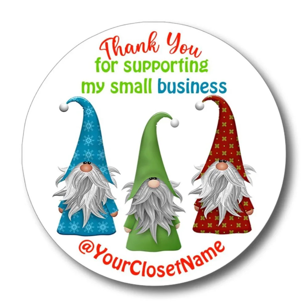 ♥️ 5x25 / 60 Christmas Thank you Stickers 2